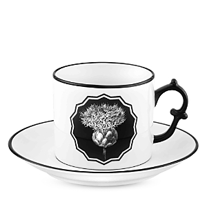 Shop Vista Alegre Herbariae By Christian Lacroix Teacup And Saucer In White