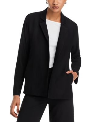 Eileen Fisher - Notch Collar Open Front Blazer