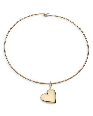 Jennifer Zeuner Pia Heart Charm Collar Necklace