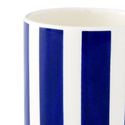 Blue Italian Steccato Bold Stripe Mugs, Set of 4