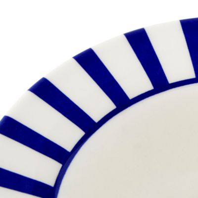 Blue Italian Steccato Cereal Bowls, Set of 4