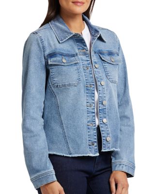 Frayed Hem Jean Jacket