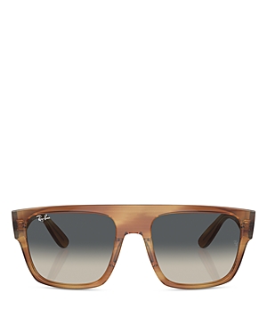 Shop Ray Ban Ray-ban Drifter Square Sunglasses, 57mm In Brown/gray Gradient