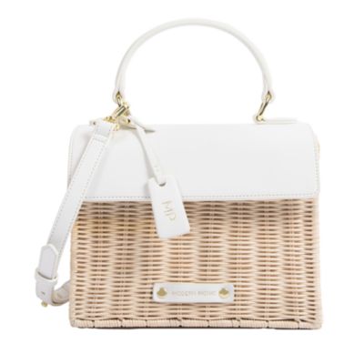 Modern Picnic The Mini Luncher Wicker Lunch Box In Neutral