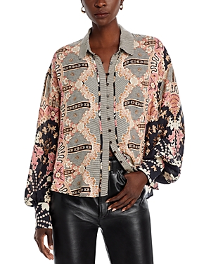 Free People Virgo Baby Button Down Blouse