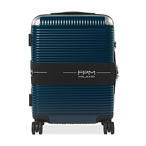 Fpm Milano Bank Zip Deluxe Carry On Suitcase In Navy Blue