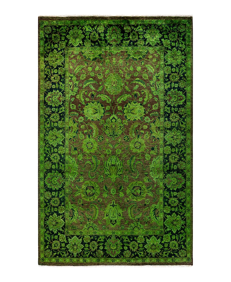 Bloomingdale's Fine Vibrance M1078 Area Rug, 4'1 X 6'6 In Green