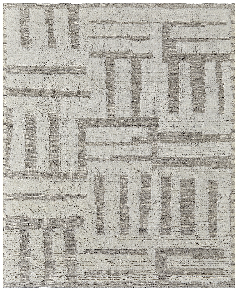 Shop Feizy Ashby Ash8909f Area Rug, 2' X 3' In Gray/ivory