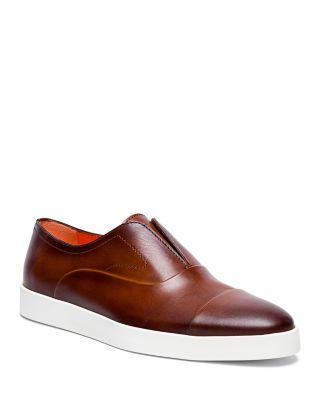Santoni Men's Atlantis Leather Slip On Loafers