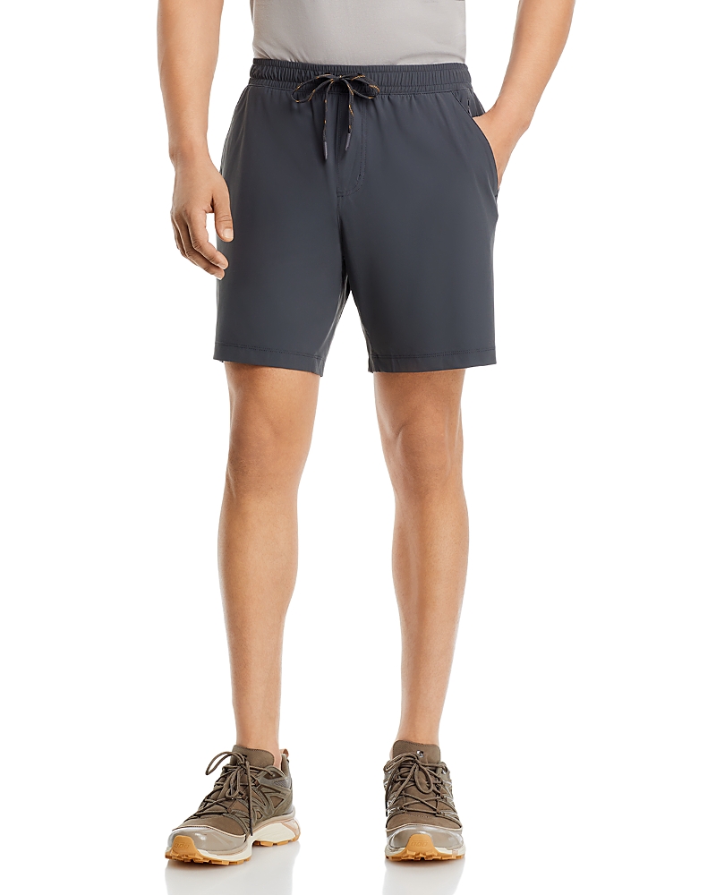Rhone Pursuit 7 Drawstring Shorts In Asphalt