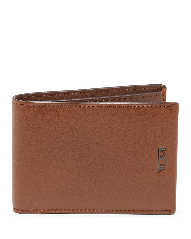 Tumi Men's Nassau Leather Double Bifold Wallet In Cognac