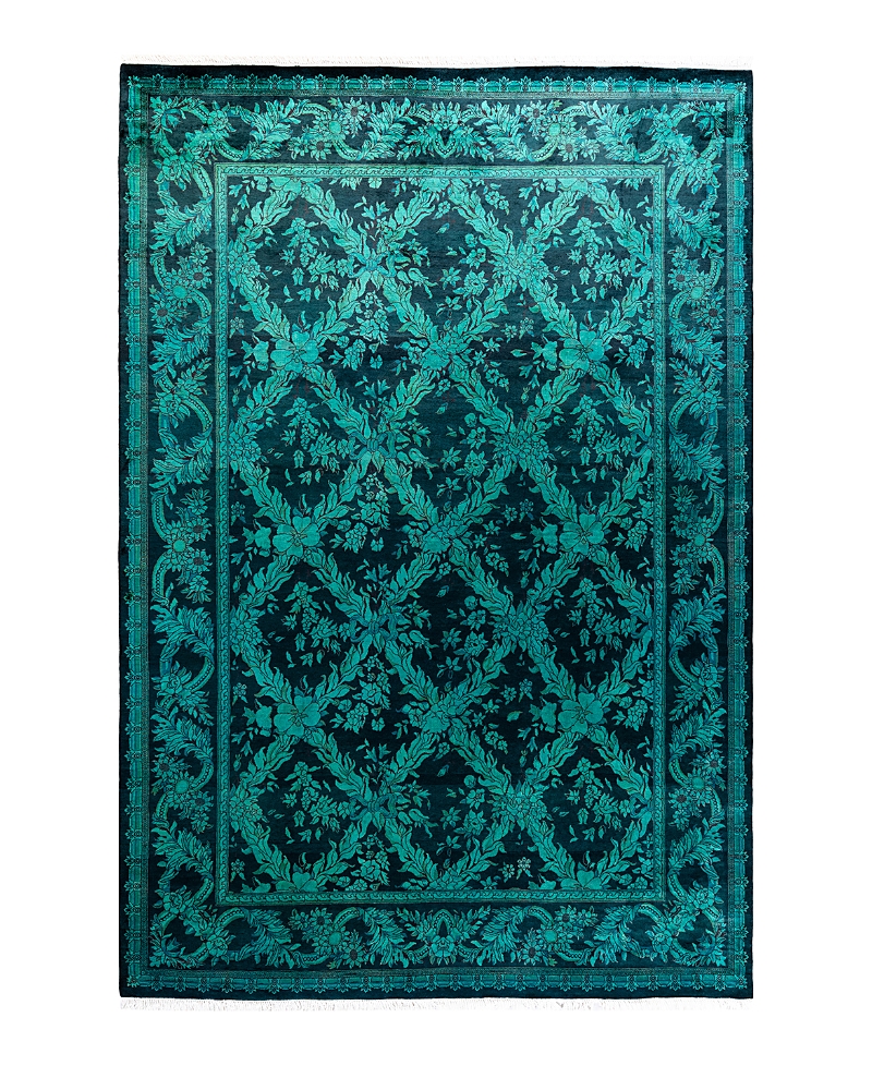 Bloomingdale's Fine Vibrance M1404 Area Rug, 6'2 X 9'1 In Blue