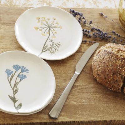 Wildflowers Tidbit Plates, Set of 4