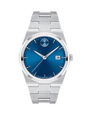 Shop Movado Bold Quest Watch, 40mm In Blue/silver