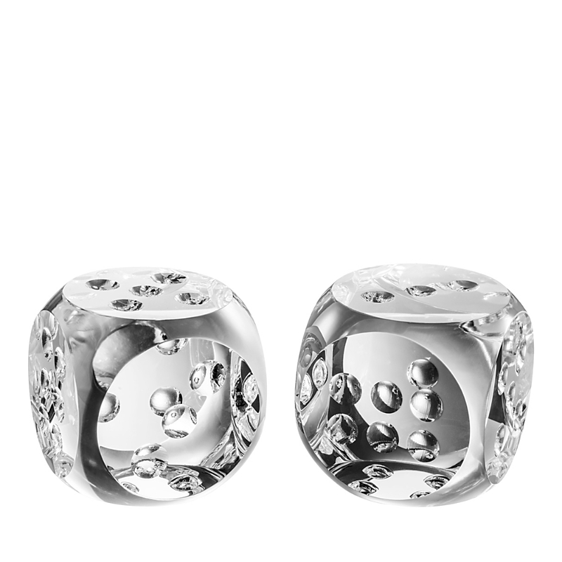Eichholtz Dice Tradizione Desk Accessory, Set Of 2 In Clear