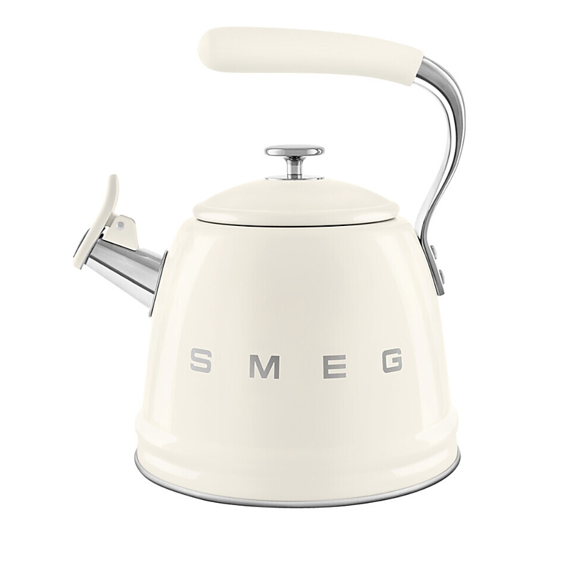 Smeg Whistling Stovetop Kettle In Cream