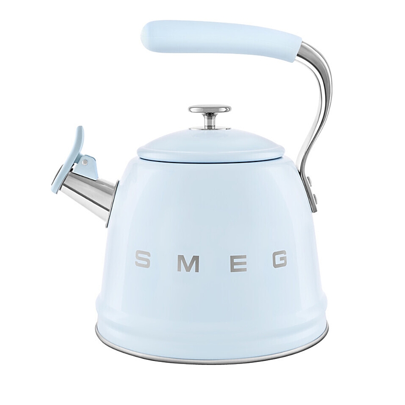 Smeg Whistling Kettle Cklw2001 In Pastel Blue