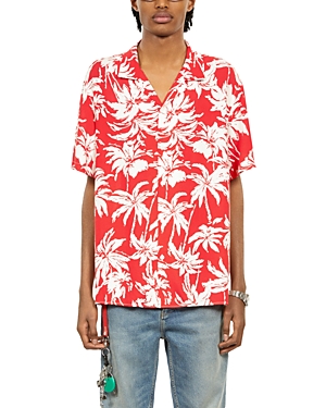 The Kooples Manches Printed Short Sleeve Camp Shirt