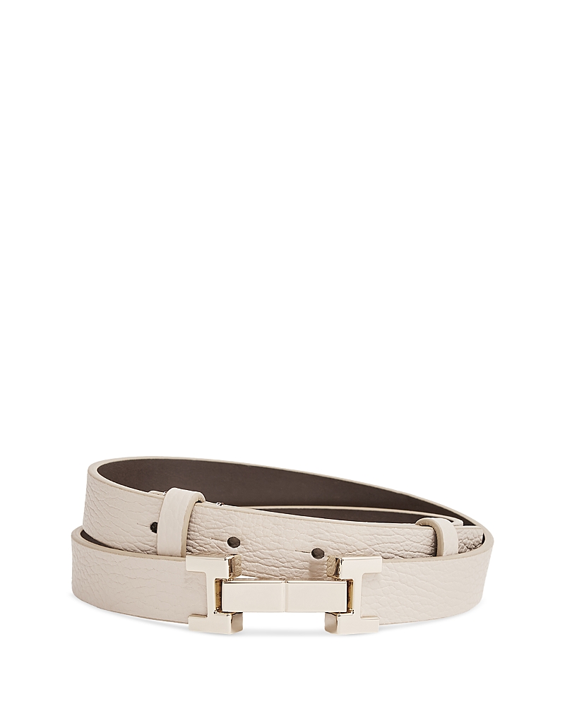 Reiss Women's Hayley Square Hinge Leather Belt