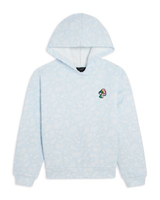 AQUA - Girls' Bandana Print Hoodie, Little Kid, Big Kid - Exclusive