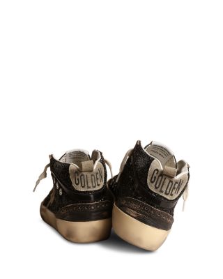 Women's Mid Star Glitter Lace Up Sneakers