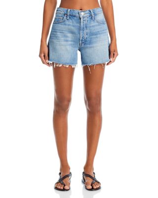 MOTHER The Skipper High Rise Cut Off Shorts in Leap at the