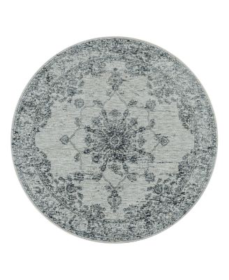 Livabliss Laila LAA-2301 Round Area Rug, 5'3" x 5'3"