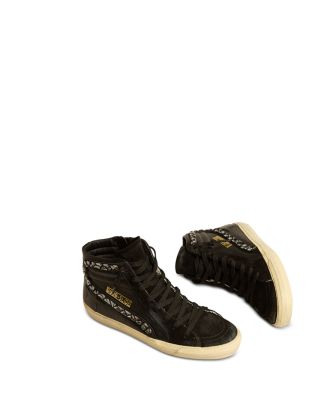 Women's Slide Embellished High Top Sneakers