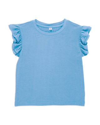 Terez - Girls' Ruffle Crop Tee - Little Kid, Big Kid