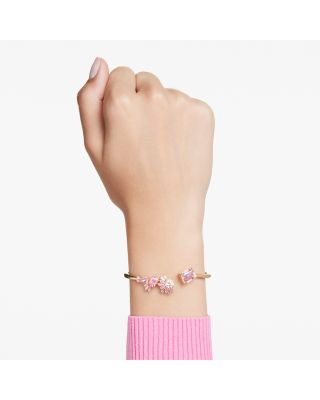 Swarovski Gema Sakura Crystal Mixed Cut Bangle Bracelet