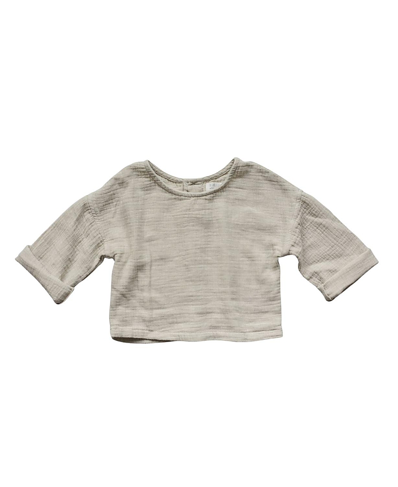 THE SIMPLE FOLK UNISEX BUTTON BACK TOP - BIG KID