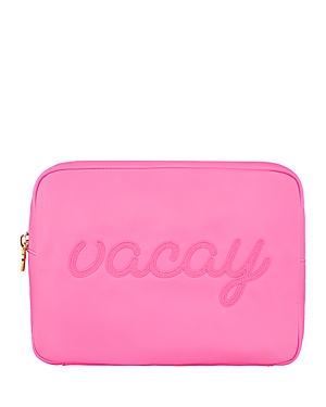 STONEY CLOVER LANE BUBBLEGUM VACAY EMBROIDERED POUCH