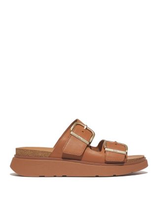 Women's GEN-FF Buckle Two Bar Leather Slides