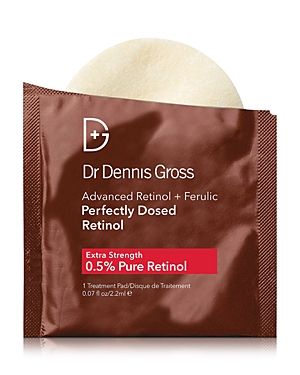 Shop Dr Dennis Gross Skincare Advanced Retinol + Ferulic Perfectly Dosed Retinol Peel (extra Strength 0.5% Pure Retinol), Set Of 8