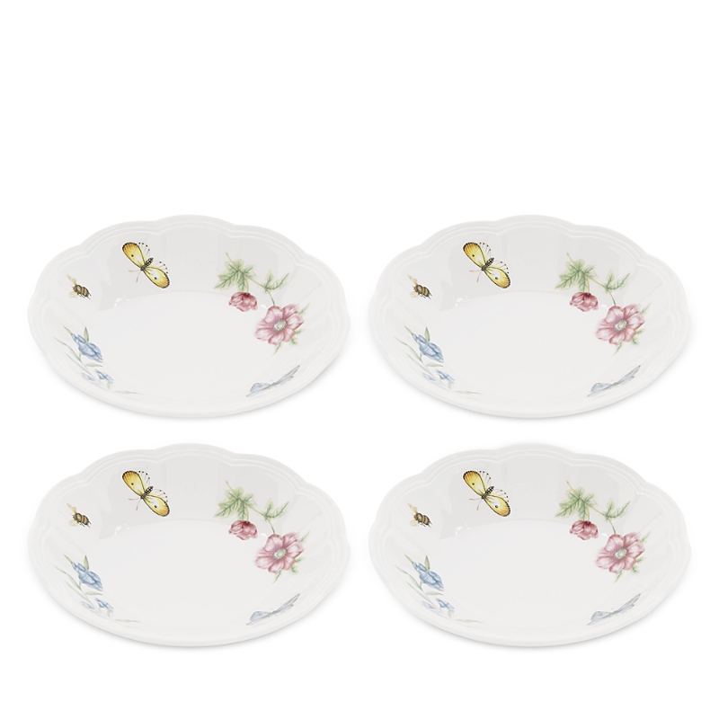 Lenox Butterfly Meadow 4-piece Fruit Bowl Set In White