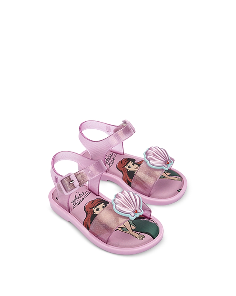 Mini Melissa Girls' Mar + Disney Princess Sandal - Toddler