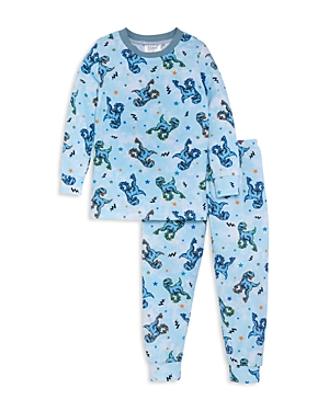 Shop Esme Boys' Long Sleeved Top & Pants Pajamas Set - Little Kid In Dino Star