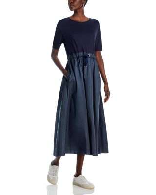 Herno - Mixed Media Midi Dress