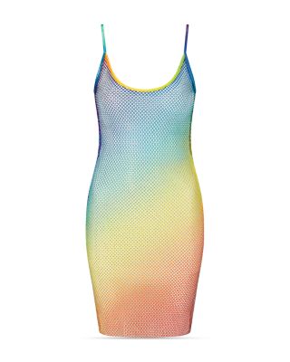 KURT GEIGER LONDON Gradient Mesh Mini Cover Up Dress | Bloomingdale's Women