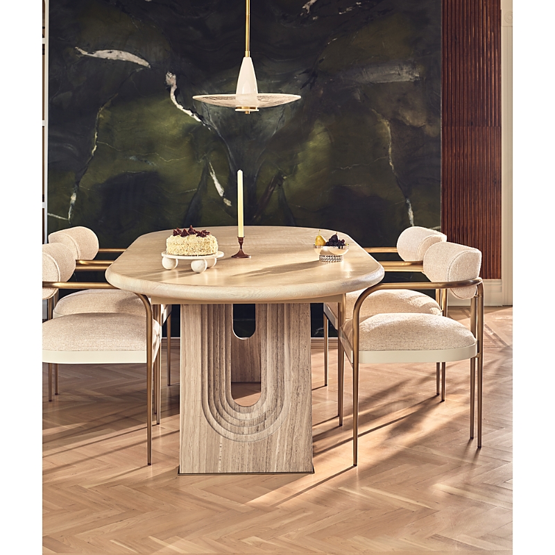 Caracole Emphasis Dining Table In Sun Drenched Oak