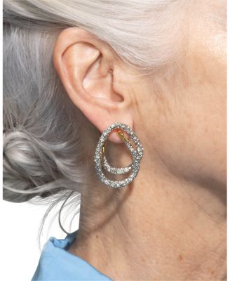 Solanales Crystal Spiral Post Earrings