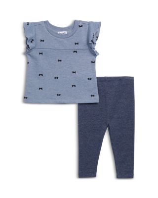 Splendid - Girls' Bow Ruffled Tee & Leggings Set - Baby