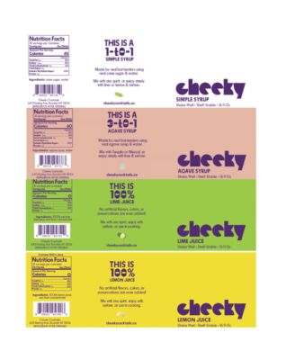 4 Bottle Set (Simple, Agave, Lemon, Lime) - 4oz