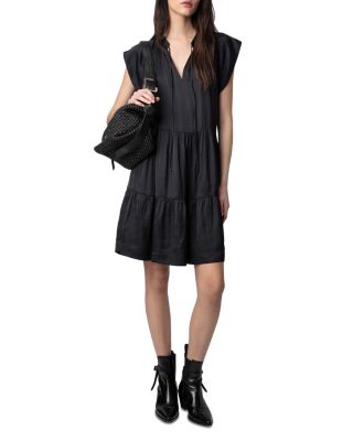 Rito Tiered Satin Dress