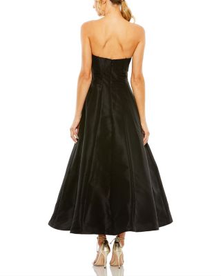 Bow Detailed Strapless Ballgown