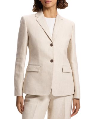 Theory - Linen Slim Two Button Blazer