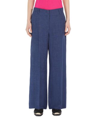 Weekend Max Mara Malizia Linen Wide Leg Pants | Bloomingdale's