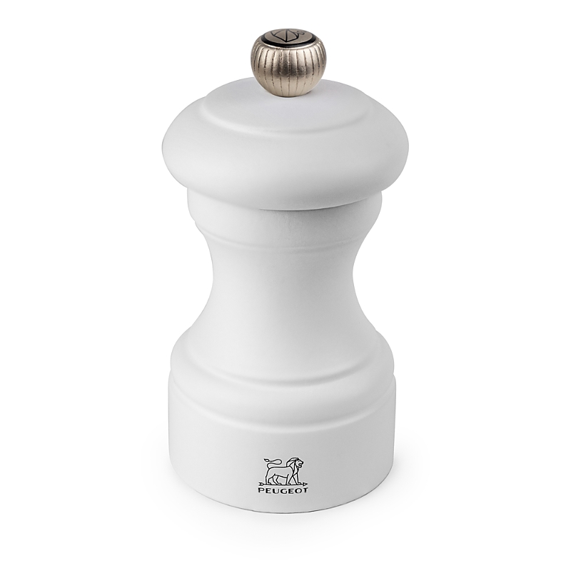 Peugeot Bistro Wood Salt Mill In White