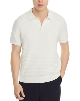 Michael Kors - Cotton & Silk Tuck Stripe Knit Polo