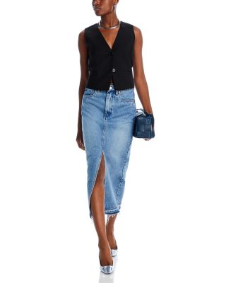 Denim Midi Skirt